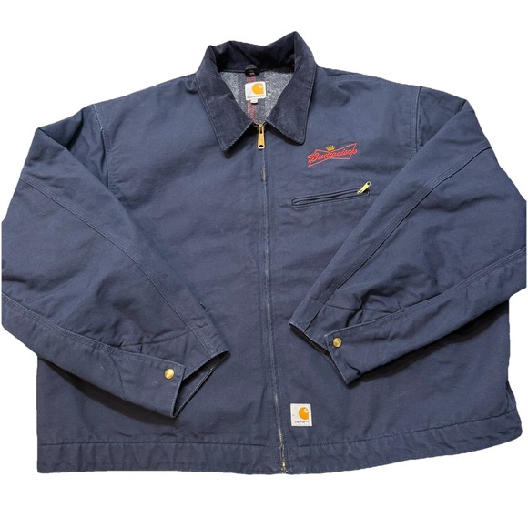 Carhartt Other - Vintage Carhartt Detroit Jacket Blanket Lined USA 4XL J209 DNY Budweiser Work